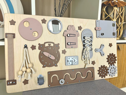 Travel Busy Board for toddlers 60x30 cm (19x12 inch)