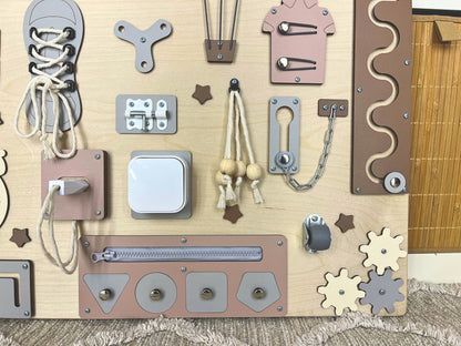 Handmade busy board for toddlers (Copy)
