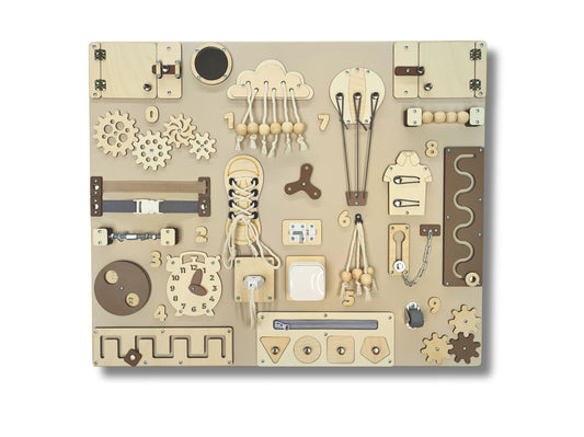 Tableau d'activité Montessori busy board Planche jouet Montessori