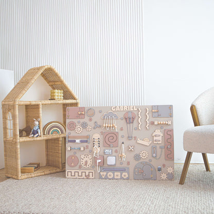 xxl pastel busy board for toddlers